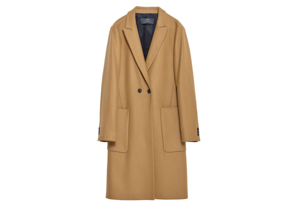 Zara Wool Coat with Lapels