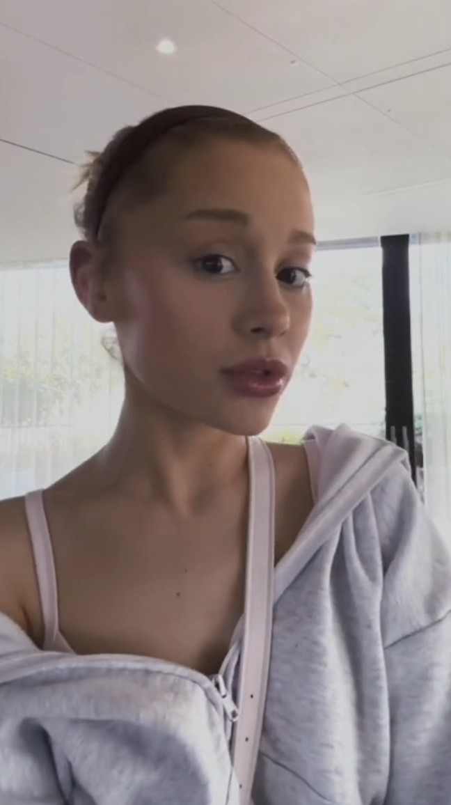 Closeup of Ariana Grande