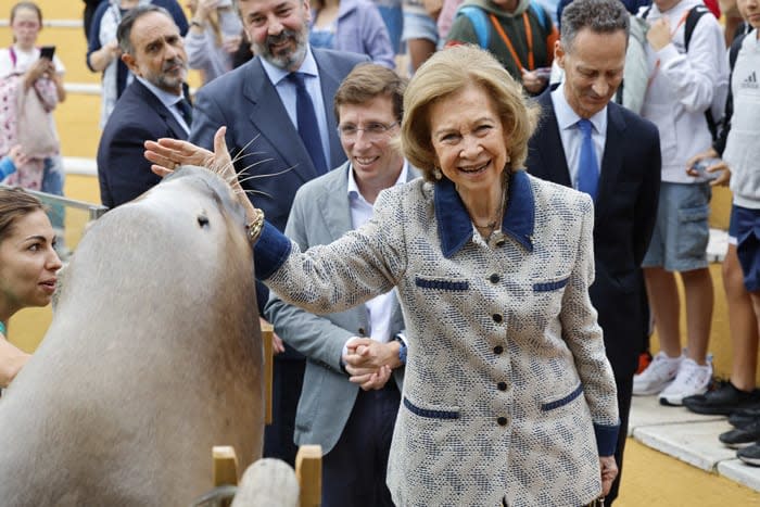 reina Sofia en el Zoo de Madrid