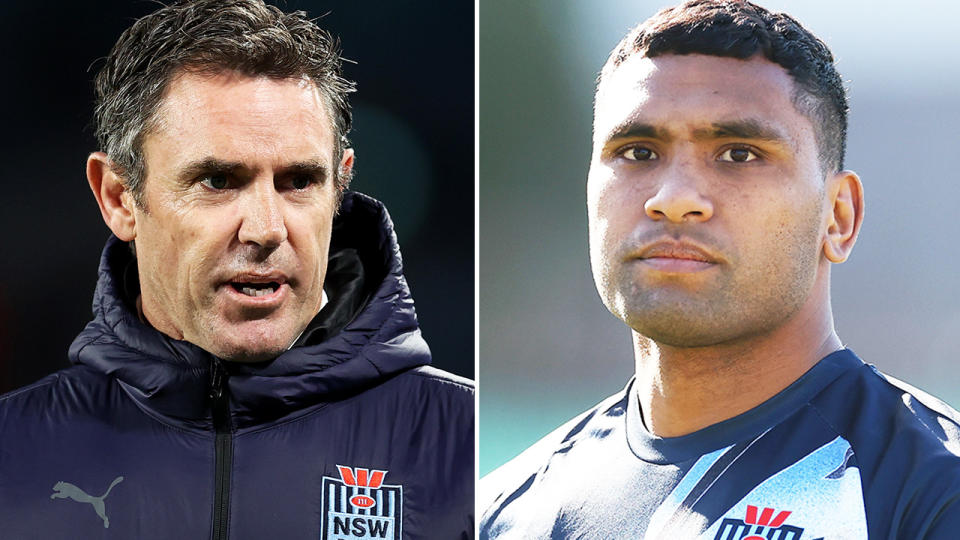 Brad Fittler and Tevita Pangai Jr.