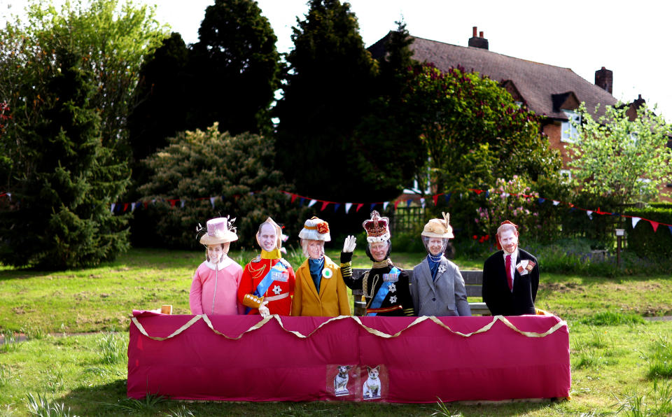 Royal Family immortalised as scarecrows