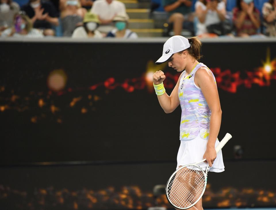 Iga Swiatek at the Australian Open.