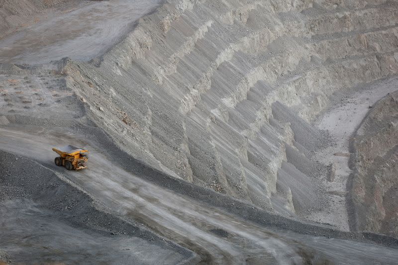 FILE PHOTO: Oyu Tolgoi mine in Mongolia