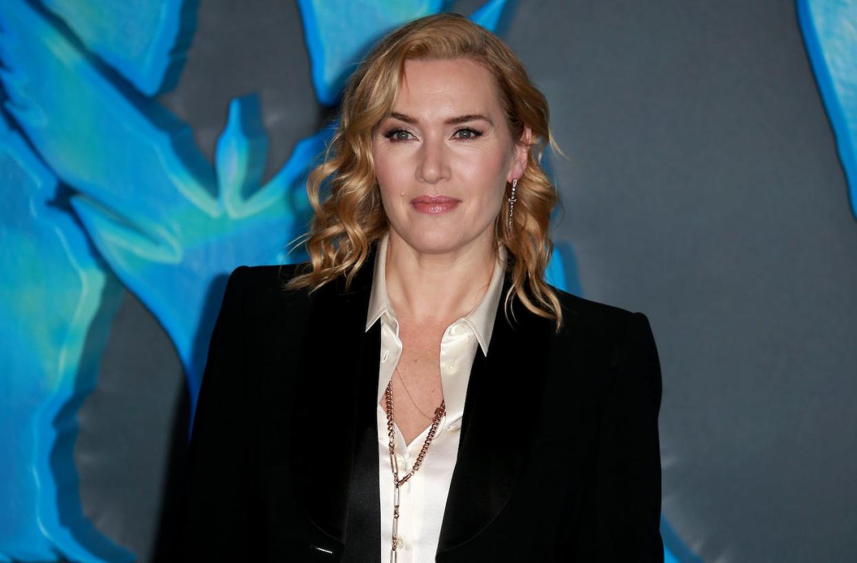 Kate Winslet promoting 'Avatar: The Way of Water' in London in December 2022. Winslet held her breath for over seven minutes during filming of the movie. (Shutterstock)