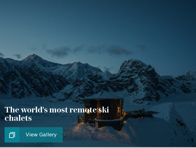 The world's most remote ski chalets