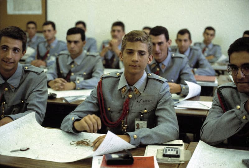 Don Felipe en la Academia Militar de Zaragoza