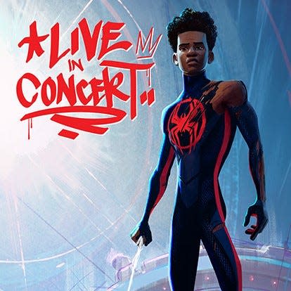The Kravis Center will show "Spider-Man: Across the Spider-Verse In Concert," on Sept. 5. The show features the 2023 animated film projected on a 3D screen with a live soundtrack featuring orchestral and modern music.