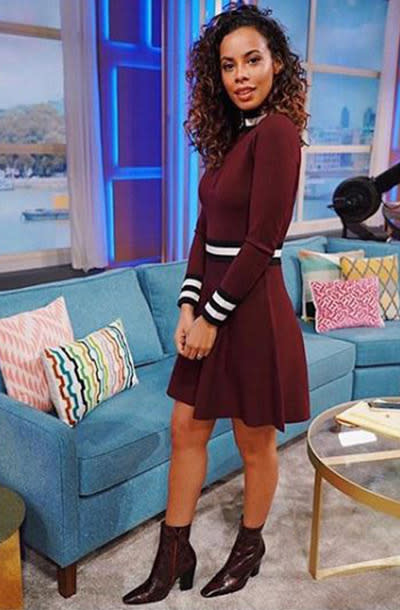 How Rochelle Humes is copying Holly Willoughby's winning fashion formula,  with statement suits, slogan T-shirts and the SAME white dress