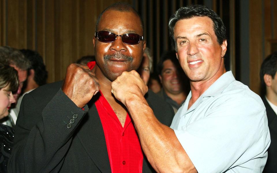 Carl Weathers and Sly Stallone