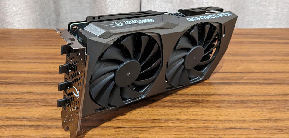 Zotac GeForce RTX 4060 OC Spider-Man 3/4 view