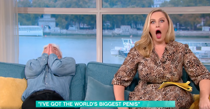Josie Gibson and Phillip Schofield on This Morning. (ITV)