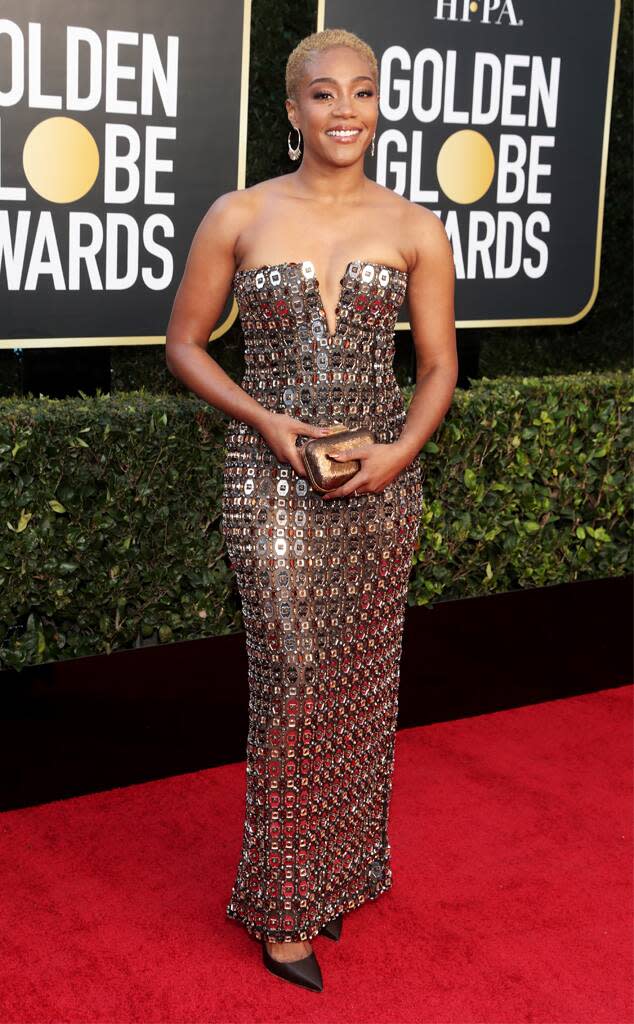 Tiffany Haddish, 2021 Golden Globe Awards, Arrivals, Red Carpet Fashion