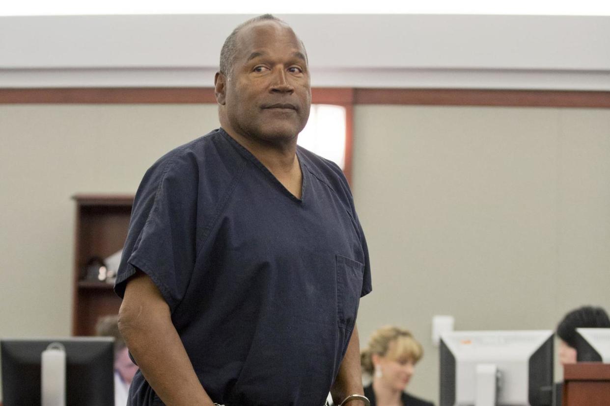 O.J. Simpson, pictured in 2013, is bidding to be released from prison: AP