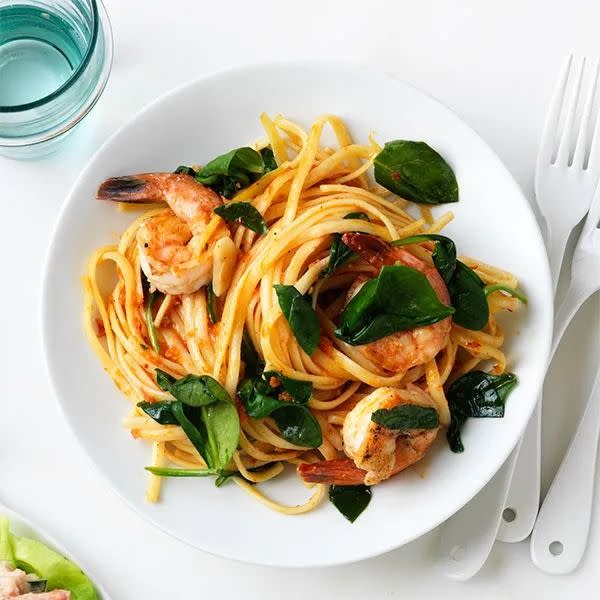 shrimp linguine