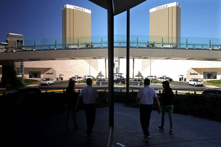 Republican presidential candidate Donald Trump owns the Trump Hotel in Las Vegas, Nevada, where he and Democratic candidate Hillary Clinton will debate for the last time