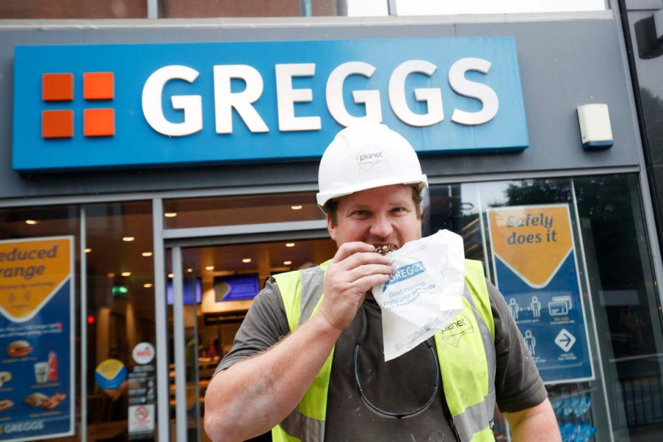 Bakery chain Greggs has revealed that its sales jumped by 15% over the past three months as cash-conscious consumers opted for value meals (Danny Lawson/PA) (PA Archive)
