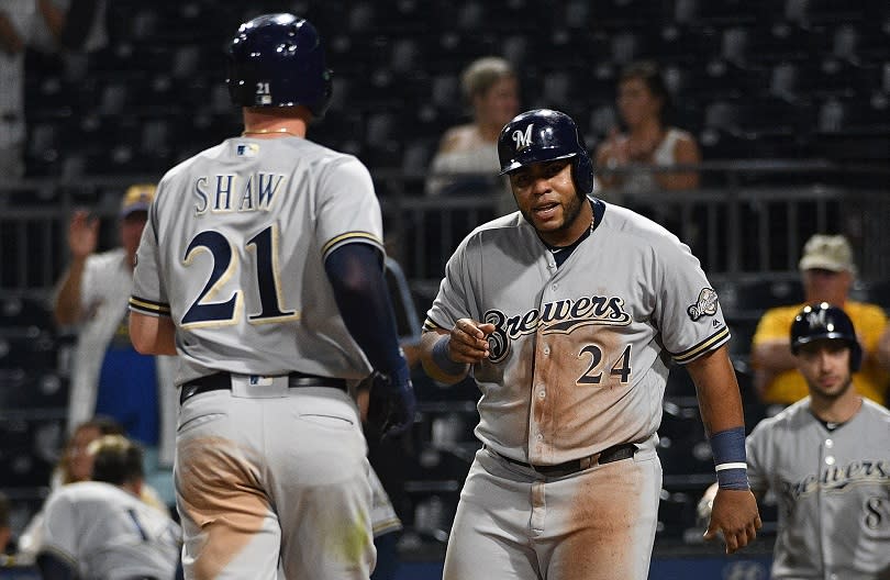 The Milwaukee Brewers were big winners Friday as they gained a full game on the Chicago Cubs. (Getty Images)