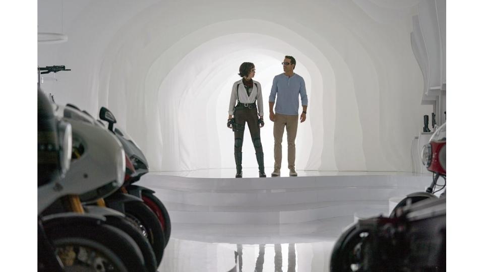 Jodie Comer filming Free Guy with Ryan Reynolds