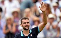 Tennis - Aegon Championships - Queen's Club, London, Britain - June 22, 2017 Croatia's Marin Cilic celebrates winning his second round match against USA's Stefan Kozlov Action Images via Reuters/Tony O'Brien