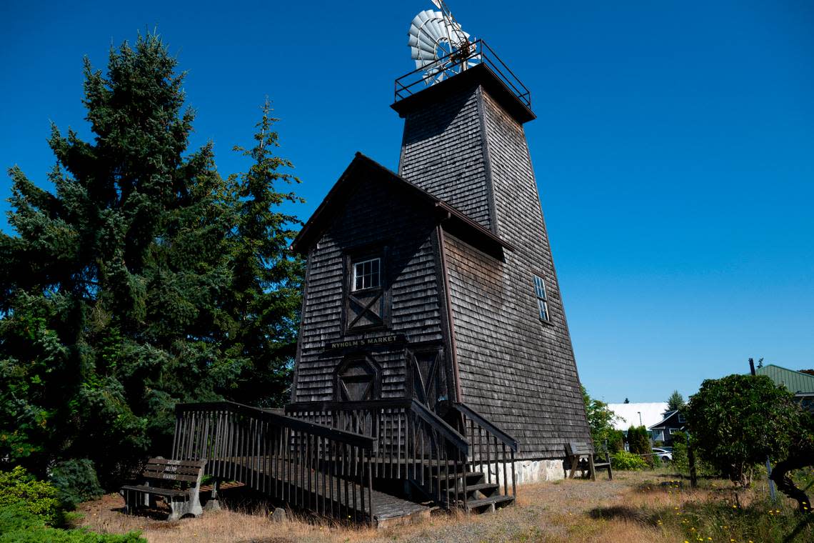 The Nyholm Windmill, on Thursday, June 20, 2024, in Edgewood, Wash. Brian Hayes/bhayes@thenewstribune.com