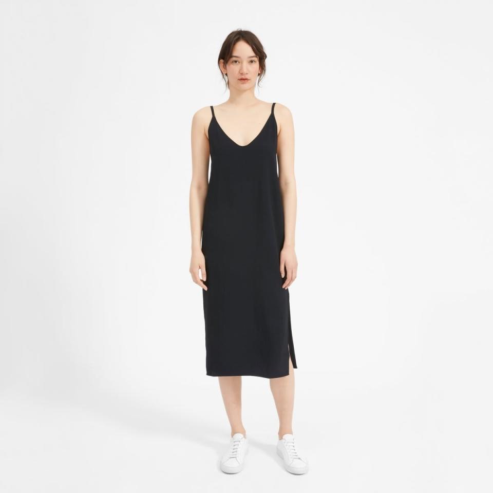 Everlane Japanese GoWeave Long Slip Dress