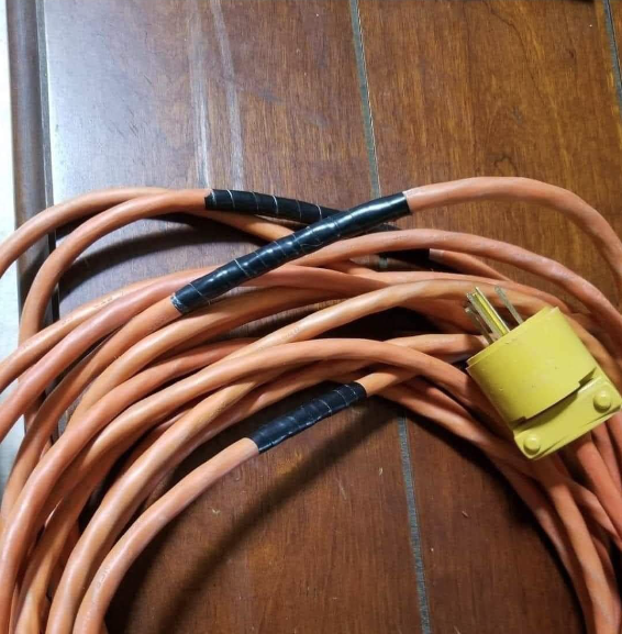 tape on cords