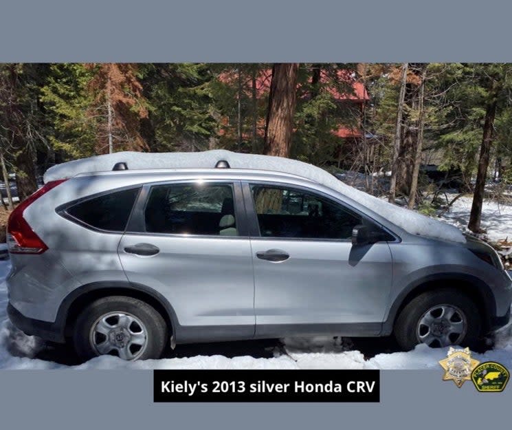 Kiely Rodni’s 2013 silver Honda CRV which is also missing (Placer County Sheriff’s Office)