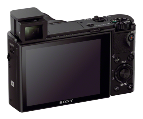 Sony RX100 Mark III camera with pop-up viewfinder