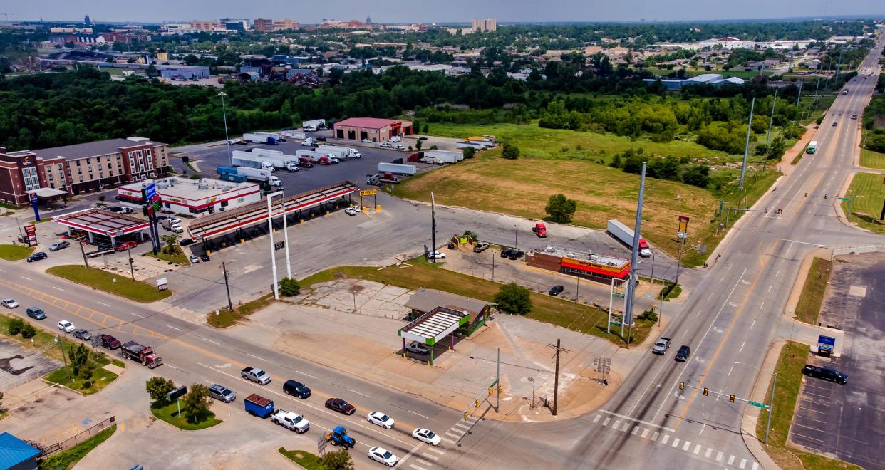 The northwest corner of Reno and Martin Luther King avenues is pictured May 31 in Oklahoma City. E-Express recently purchased the northwest corner of Reno and Martin Luther King avenues for $5.15 million and is planning to replace the Checkers Truck Stop with a modern travel stop, multiple restaurants and two dog parks.