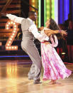 Jacoby Jones and Karina Smirnoff perform on "Dancing With the Stars."