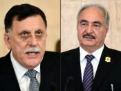 Fayez al-Sarraj (left) and Khalifa Haftar are both expected to attend the Berlin peace summit