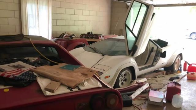 Grandma Stashed A Lamborghini Countach