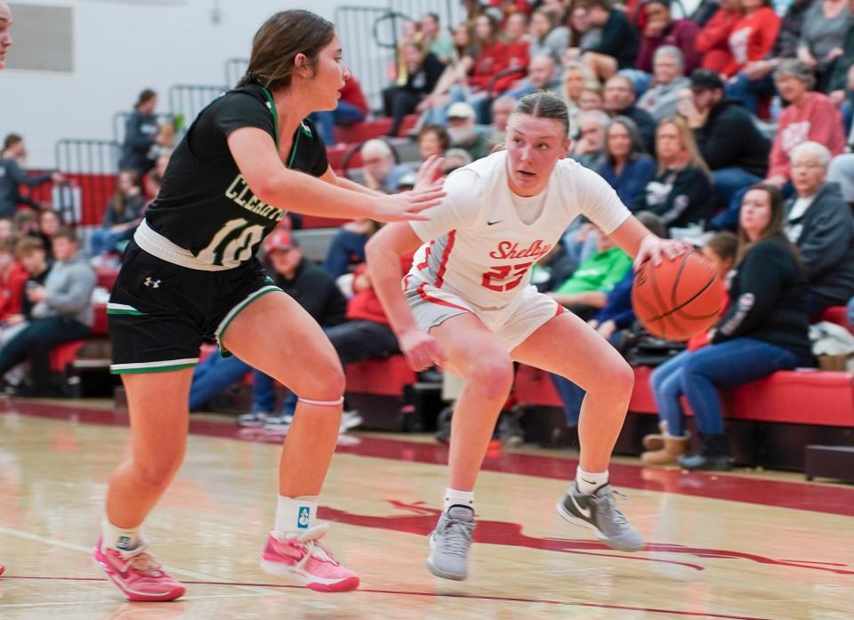 Shelby's Eve Schwemley earned special mention All-Ohio honors in Division II for her 2023-24 season.