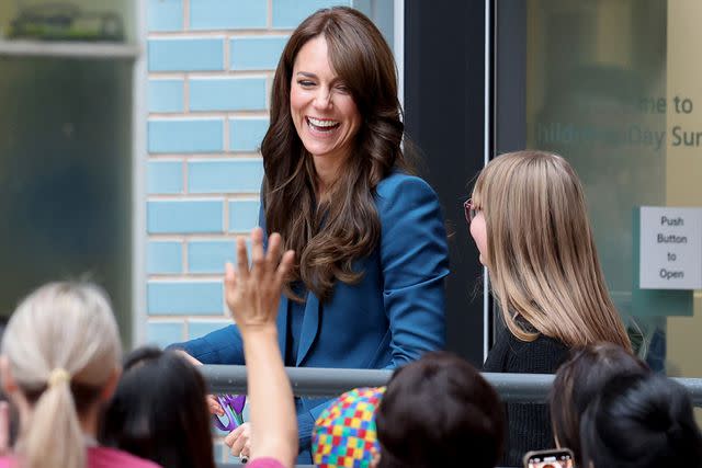 <p>Chris Jackson/Getty Images</p> Kate Middleton opens Evelina London Childrens Day Surgery Unit on Dec. 5, 2023