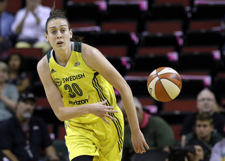 Breanna Stewart made the WNBA All-Star team in her second season on the Seattle Storm. (AP)