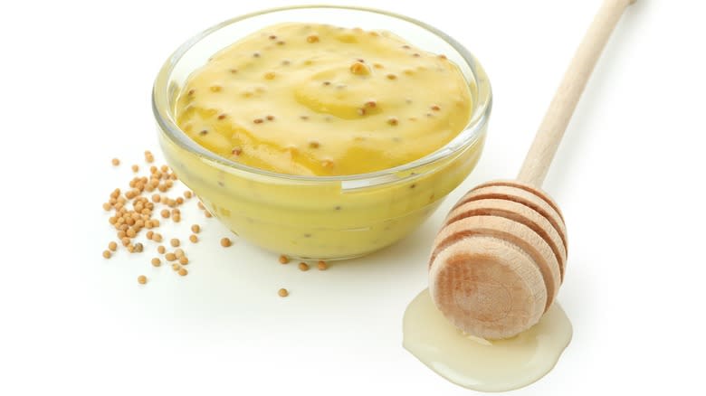 bowl of honey mustard