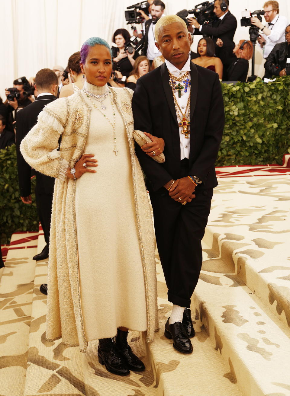 Pharrell Williams y Helen Lasichanh