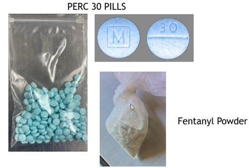 These photos of Fentanyl related substances were part of the media release