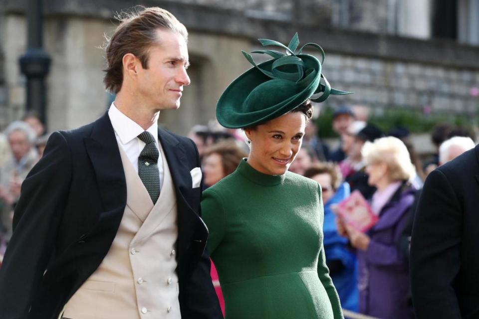 Pippa Middleton at the royal wedding on Friday with husband James Matthews (PA Wire/PA Images)