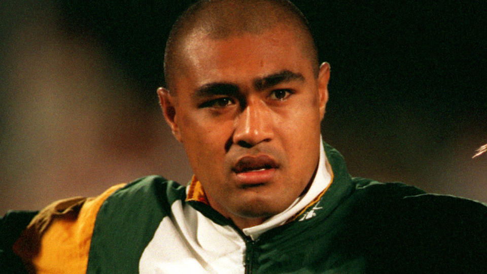 Toutai Kefu was an integral member of Australia's winning squad at the 1999 Rugby World Cup. (Photo by Ross Setford/EMPICS via Getty Images)