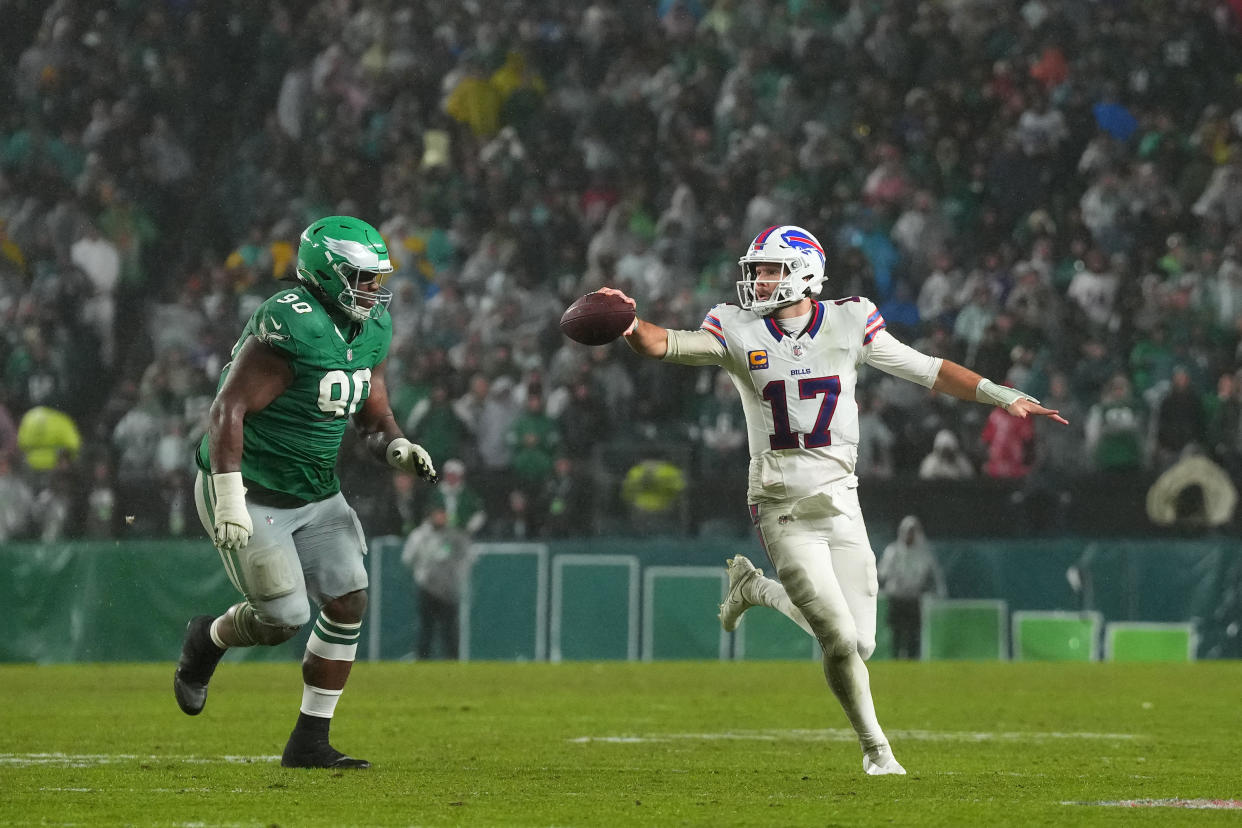 Josh Allen #17 of the Buffalo Bills. (Photo by Mitchell Leff/Getty Images)