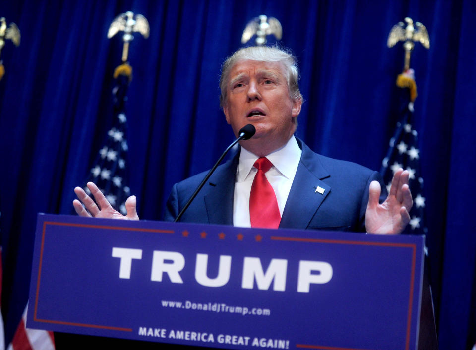 Donald Trump announces his Candidacy for President of The United States of America at Trump Tower. (AP) 