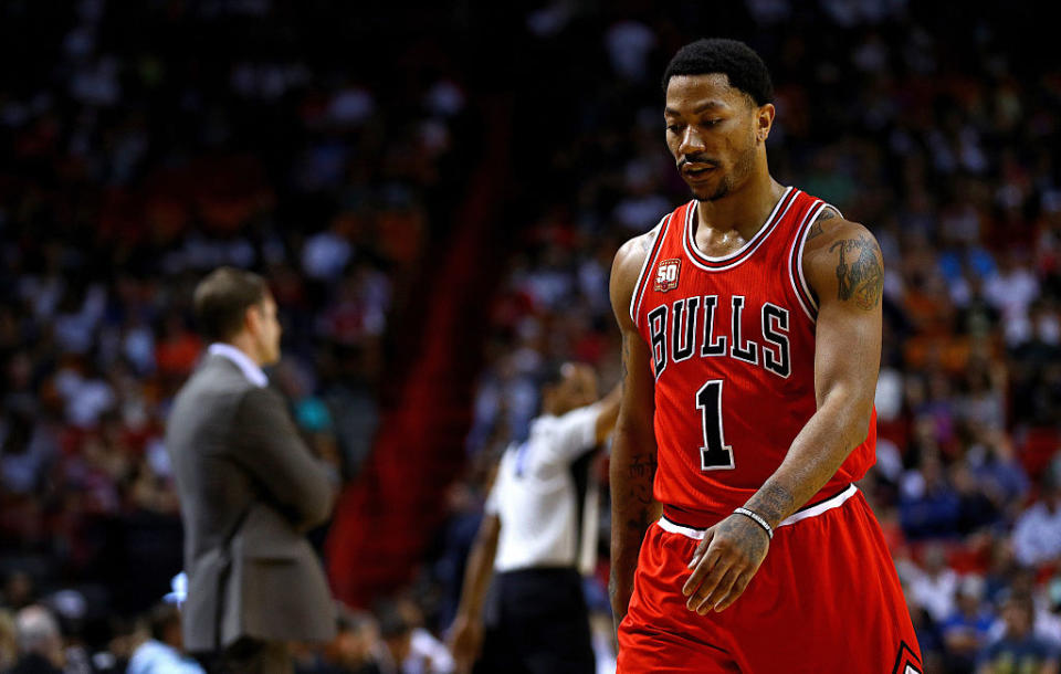 It remains to be seen what Derrick Rose will be able to in a Knicks uniform next season (Getty Images).