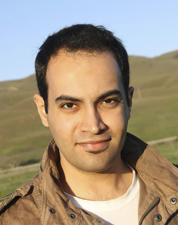 In this undated 2014 photo provided by the family of Abdulrahman al-Sadhan, Abdulrahman al-Sadhan poses for a photo near San Fransisco. Al-Sadhan, a Saudi humanitarian aid worker, anonymous Twitter account used to parody issues about the economy in Saudi Arabia has landed him in prison in the kingdom. On Tuesday, May 16, 2023, al-Sadhan and his sister filed the lawsuit against Twitter Inc. and Saudi Arabia, alleging that they are members of a racketeering enterprise that seeks to extend the authoritarian control of Saudi Arabia beyond its borders and silence its critics through acts of transnational repression on U.S. and international soil. (Family of Abdulrahman al-Sadhan via AP)