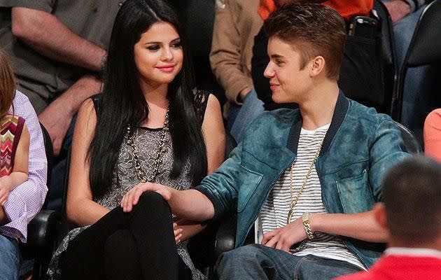 Selena Gomez and Justin Bieber. Source: Getty Images.