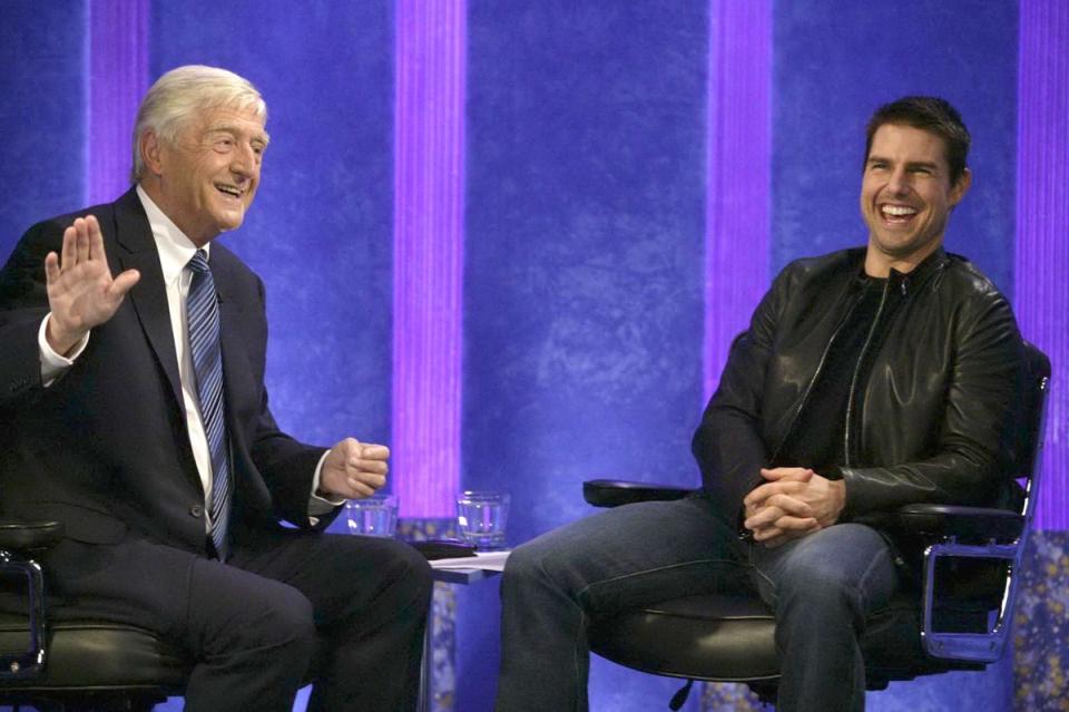 Tom Cruise appears on Michael Parkinson’s chat show in 2004 (ITV/Shutterstock)