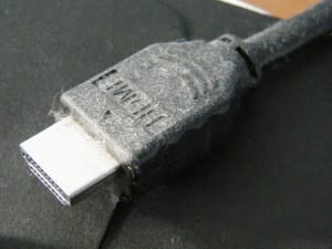 Dusty old HDMI cable