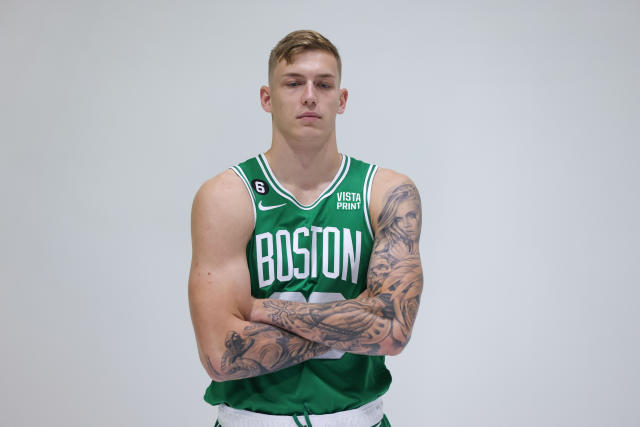 Luka Samanic of the Maine Celtics poses for a portrait during G News  Photo - Getty Images