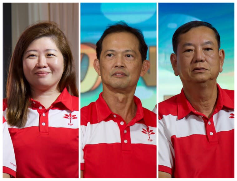 New CEC members Chika Tan, Leong Mun Wai and Francis Yuen. (Photo: Dhany Osman/Yahoo News Singapore)