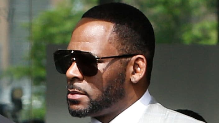 R. Kelly leaves the Leighton Criminal Courthouse in Chicago in June 2019, after the singer appeared in front of a judge to face new charges of criminal sexual abuse. (Photo by Nuccio DiNuzzo/Getty Images)